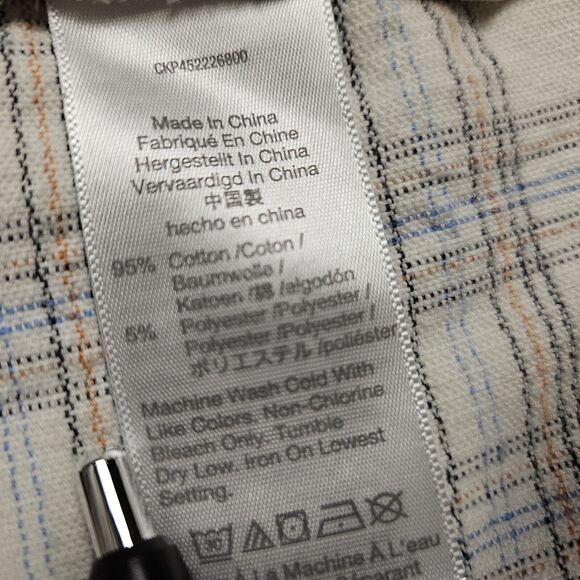 MADEWELL Ex-Boyfriend Corduroy Plaid Flannel Shirt MC063 Small Oversized Baggy - Picture 12 of 16